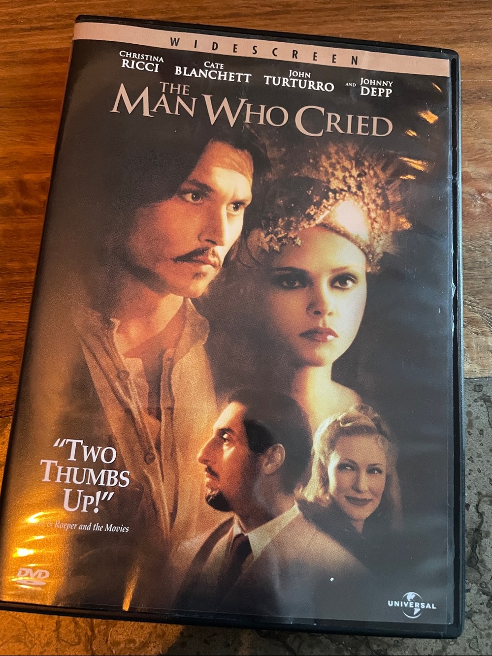 Man Who Cried DVD 2001 Johnny Depp Christina Ricci Paris French 1930s 1940s